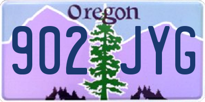 OR license plate 902JYG