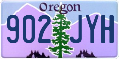 OR license plate 902JYH