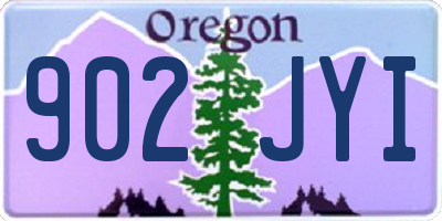 OR license plate 902JYI