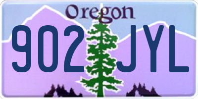OR license plate 902JYL