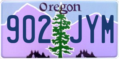 OR license plate 902JYM