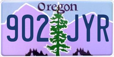 OR license plate 902JYR