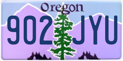 OR license plate 902JYU