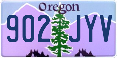 OR license plate 902JYV