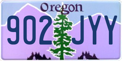OR license plate 902JYY