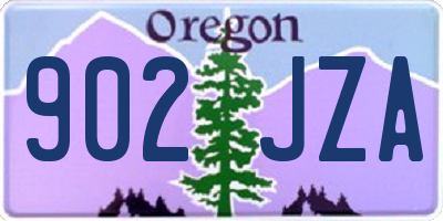 OR license plate 902JZA