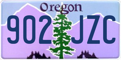 OR license plate 902JZC