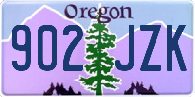 OR license plate 902JZK