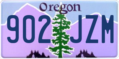 OR license plate 902JZM