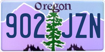 OR license plate 902JZN