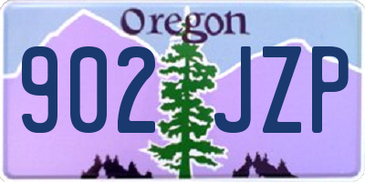 OR license plate 902JZP