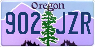 OR license plate 902JZR