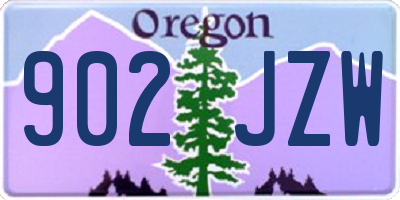 OR license plate 902JZW