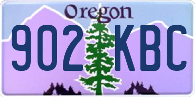 OR license plate 902KBC
