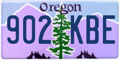 OR license plate 902KBE