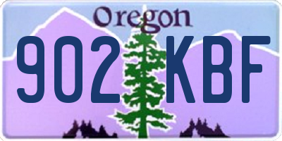 OR license plate 902KBF