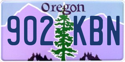OR license plate 902KBN