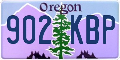 OR license plate 902KBP