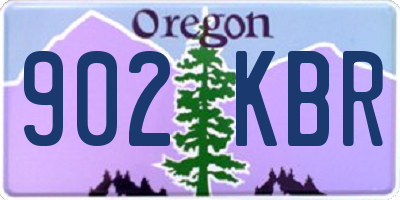 OR license plate 902KBR