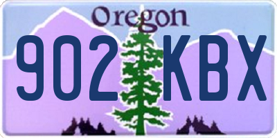 OR license plate 902KBX