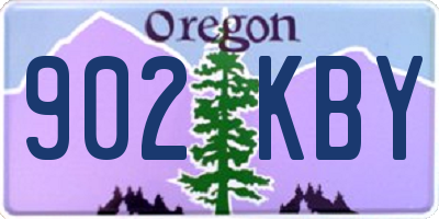 OR license plate 902KBY