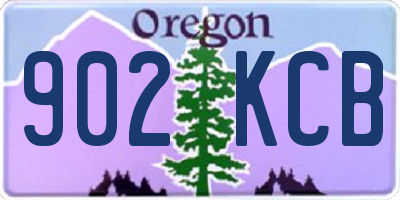 OR license plate 902KCB
