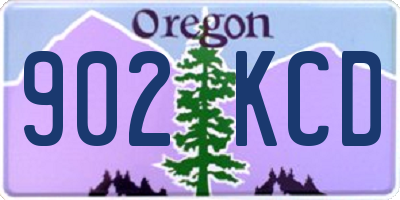 OR license plate 902KCD