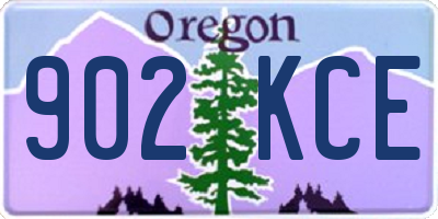 OR license plate 902KCE