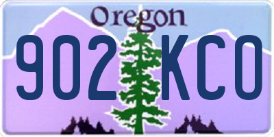 OR license plate 902KCO