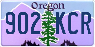 OR license plate 902KCR