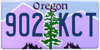 OR license plate 902KCT