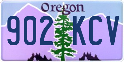 OR license plate 902KCV