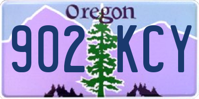 OR license plate 902KCY