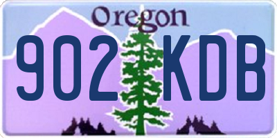 OR license plate 902KDB