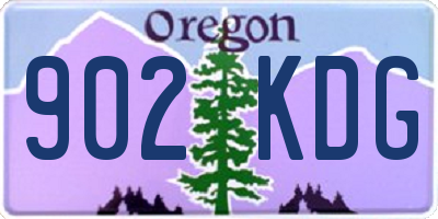 OR license plate 902KDG