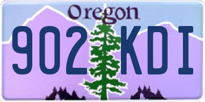 OR license plate 902KDI