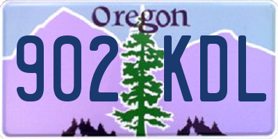 OR license plate 902KDL