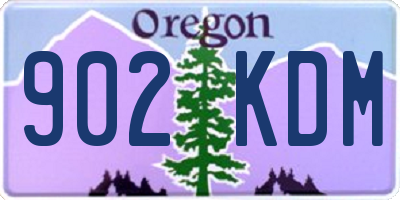 OR license plate 902KDM