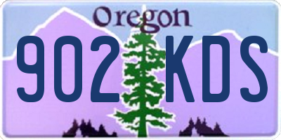 OR license plate 902KDS