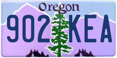 OR license plate 902KEA