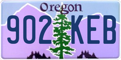 OR license plate 902KEB