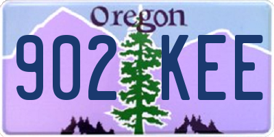 OR license plate 902KEE