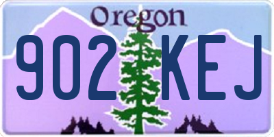 OR license plate 902KEJ