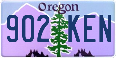 OR license plate 902KEN