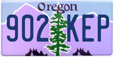 OR license plate 902KEP