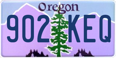 OR license plate 902KEQ