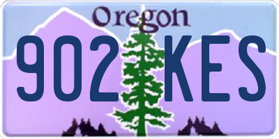 OR license plate 902KES