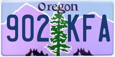 OR license plate 902KFA