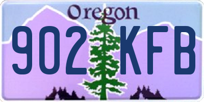 OR license plate 902KFB