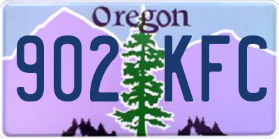 OR license plate 902KFC